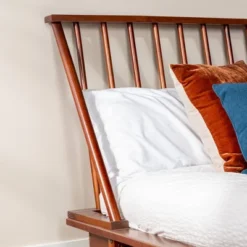 Boho Solid Wood Spindle Platform Bed - Saracina Home -DreamNest Store GUEST 25c48dee c55c 4d11 acb3 98c5359f0380