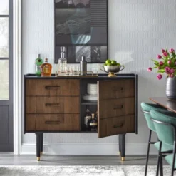 Randy Decorative/Buffet Cabinet Black/Walnut - Angelo:HOME 10 Randy Decorative/Buffet Cabinet Black/Walnut - Angelo:HOME -DreamNest Store GUEST 26192224 afba 4a7d 8ffd 986b9b416fff