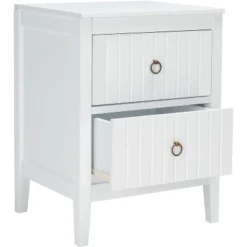 Tegan 2 Drawer Nighstand - White - Safavieh -DreamNest Store GUEST 26393057 aa23 4436 82d5 e3d342d7eeff