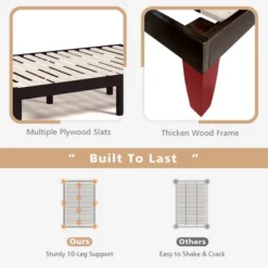 Costway Full Size Wood Bed Frame & 8'' Foam Mattress Set CertiPUR-US Certified -DreamNest Store GUEST 2663eb8e 930a 4929 bce7 cbe2653cfda2