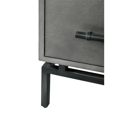 Ashton Marble Top Nightstand Table Gray - Finch 7 Ashton Marble Top Nightstand Table Gray - Finch - Image 7