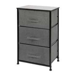 Flash Furniture 3 Drawer Wood Top Cast Iron Frame Vertical Storage Dresser With Easy Pull Fabric Drawers -DreamNest Store GUEST 27139072 126f 40a9 8c01 f66abaa93bc5