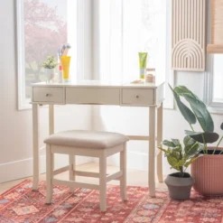 Jackson Vanity Set Cream - Linon -DreamNest Store GUEST 27e4915d c2c0 420d b1d5 c814c72500ad