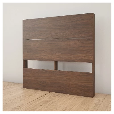 Full Newport Platform Bed And Headboard Walnut - Nexera 2 Full Newport Platform Bed And Headboard Walnut - Nexera - Image 2