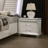Granite 2 Drawer Nightstand Pearl White - HOMES: Inside + Out
