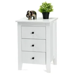 2PCS Nightstand End Beside Table Drawers Modern Storage Bedroom Furniture White 13 2PCS Nightstand End Beside Table Drawers Modern Storage Bedroom Furniture White -DreamNest Store GUEST 2844f69a 9fcc 47fb a8df 421556a4c359