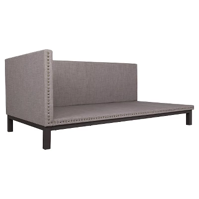 DHP Twin Mid Century Modern Upholstered Daybed Gray - Dorel Home Products 2 DHP Twin Mid Century Modern Upholstered Daybed Gray - Dorel Home Products - Image 2