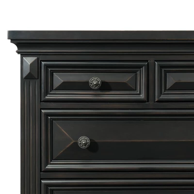 7 Drawer Trent Dresser With Mirror Set Antique Black - Picket House Furnishings 3 7 Drawer Trent Dresser With Mirror Set Antique Black - Picket House Furnishings - Image 3