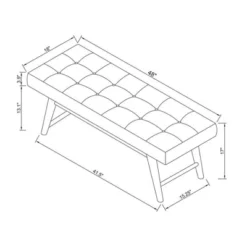 Copan Mid Century Bench Beige - Project 62™ 12 Copan Mid Century Bench Beige - Project 62™ -DreamNest Store GUEST 2992de77 c3e1 4fe6 a05e 33a718394263