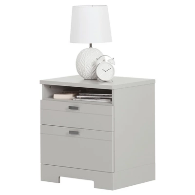 Reevo Nightstand With Drawers And Cord Catcher - South Shore 8 Reevo Nightstand With Drawers And Cord Catcher - South Shore - Image 8
