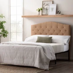 Liza Curved Edge Upholstered Headboard - Brookside Home