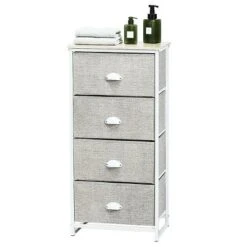 Costway 4 Drawers Dresser Chest Storage Tower Side Table Display Home Furniture -DreamNest Store GUEST 2a89736e 8955 4a34 b2a5 e08672552d34