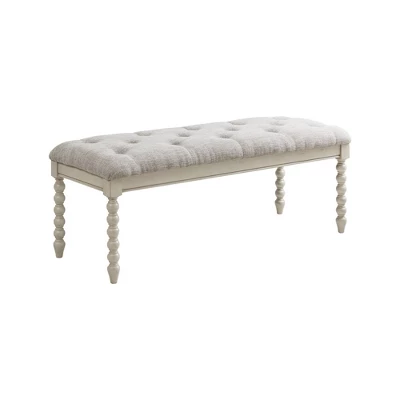Beckett Tufted Accent Bench Light Gray/Natural - Madison Park Signature 2 Beckett Tufted Accent Bench Light Gray/Natural - Madison Park Signature - Image 2