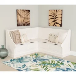 Tobin Corner Breakfast Nook White - Linon 23 Tobin Corner Breakfast Nook White - Linon -DreamNest Store GUEST 2b92e1d8 bdb0 4b60 a662 a2446431b511