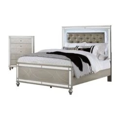 2pc La Mesa Bed And Chest Set Silver - HOMES: Inside + Out -DreamNest Store GUEST 2bd94013 86d6 4db4 a090 96c2efdaa57b