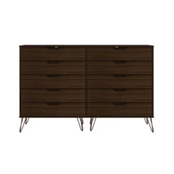 Rockefeller 10 Drawer Double Tall Dresser - Manhattan Comfort -DreamNest Store GUEST 2c1686b3 0d6e 46b9 a66b 32be2922eaef