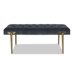 Jennifer Taylor Home Aria Upholstered Gold Accent Bench -DreamNest Store GUEST 2c6fede2 141c 4d85 a401 4ba1b3d9c798