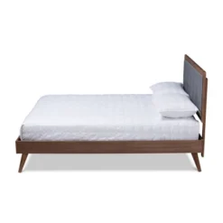 Ines Walnut Finished Wood Platform Bed - Baxton Studio -DreamNest Store GUEST 2d187cd9 ba86 4f9b 9dbf f053c6952709