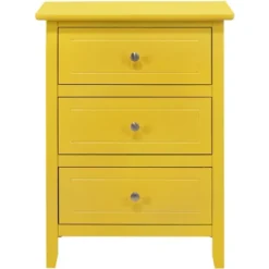 Passion Furniture Daniel 3-Drawer Nightstand (25 In. H X 15 In. W X 19 In. D) -DreamNest Store GUEST 2dbe33a8 a54d 43dd 9ce7 8b1bafee4b11