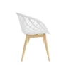 Kurv Bench White/Natural - Jamesdar