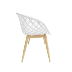 Kurv Bench White/Natural - Jamesdar