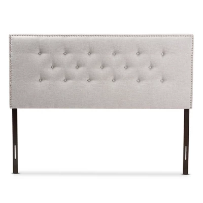Windsor Modern And Contemporary Fabric Upholstered Headboard Beige - Baxton Studio 1 Windsor Modern And Contemporary Fabric Upholstered Headboard Beige - Baxton Studio
