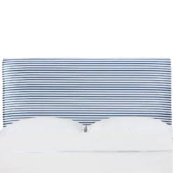 French Seam Slipcover Headboard In Nautical Stripe Navy - Cloth & Company -DreamNest Store GUEST 2ec4c569 eb48 46c2 a6a1 097c382737a5