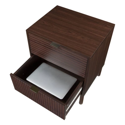 Merk 2 Drawer Nightstand - Sango 7 Merk 2 Drawer Nightstand - Sango - Image 7