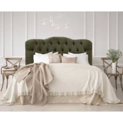King Tufted Headboard Velvet Loden - Skyline Furniture -DreamNest Store GUEST 302df458 d816 455c b165 6b46fa0f6da1