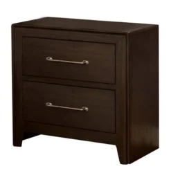 Nightstand With 2 Drawers And Metal Bar Pulls - Benzara -DreamNest Store GUEST 31aa5fda 7da6 4a5f b374 47ae5856f761