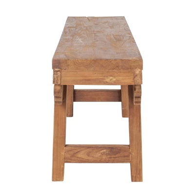 Ellen Mindi Wood Bench Brown - East At Main 6 Ellen Mindi Wood Bench Brown - East At Main - Image 6