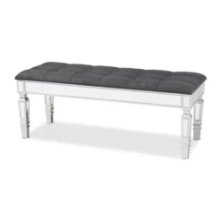 Hedia Fabric Upholstered And Wood Accent Bench - Baxton Studio 17 Hedia Fabric Upholstered And Wood Accent Bench - Baxton Studio -DreamNest Store GUEST 320aa6a8 d3ed 4ff7 87eb b6665f22a445