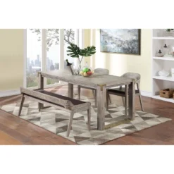 Montana Dining Bench Light Barnwood - Boraam -DreamNest Store GUEST 320ad7be 87b7 4cc9 a171 b97b08e028ae