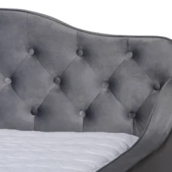 Freda Velvet Fabric Upholstered Button Tufted Daybed - Baxton Studio 8 Freda Velvet Fabric Upholstered Button Tufted Daybed - Baxton Studio -DreamNest Store GUEST 33238811 3241 46b2 9b64 a0d1e873d07b