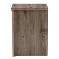 Laverne Modern And Contemporary Oak Finished 1 Drawer Nightstand Brown - Baxton Studio -DreamNest Store GUEST 33830c92 b16d 4b23 a1d3 8707e129070e