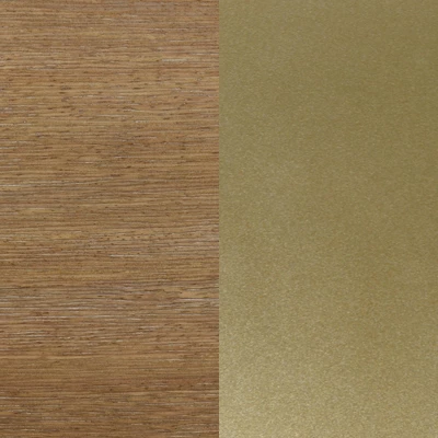 22" Luke Wood Nightstand With Drawer Brushed Light Brown/Gold - Nathan James 4 22" Luke Wood Nightstand With Drawer Brushed Light Brown/Gold - Nathan James - Image 4