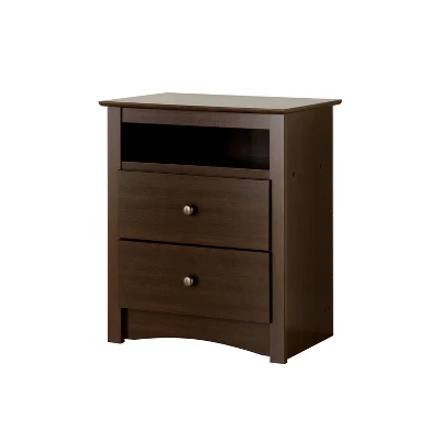Tall 2 - Drawer Nightstand With Open Shelf - Prepac 8 Tall 2 - Drawer Nightstand With Open Shelf - Prepac - Image 8