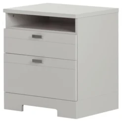 Reevo Nightstand With Drawers And Cord Catcher - South Shore 18 Reevo Nightstand With Drawers And Cord Catcher - South Shore -DreamNest Store GUEST 3510c332 b477 41ba 9b35 954bc2ee20a7