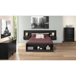 Series 9 Designer Floating Headboard With Nightstands - Prepac -DreamNest Store GUEST 3525bc17 d599 46f0 8f65 2b71ef93439e