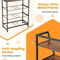 Costway 4-Drawer Dresser Organizer Closet Storage Cabinet With Shelves & Foldable Drawers 16 Costway 4-Drawer Dresser Organizer Closet Storage Cabinet With Shelves & Foldable Drawers -DreamNest Store GUEST 3530544b 1280 45fe 8162 6bb1d51ee694