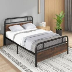 Costway Metal Platform Bed Frame Industrial Headboard Mattress Foundation 15 Costway Metal Platform Bed Frame Industrial Headboard Mattress Foundation -DreamNest Store GUEST 35437fd0 81df 4fb7 9fe2 06b3781add61