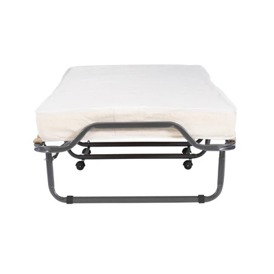 Twin Luxor Folding Bed White - Linon 3 Twin Luxor Folding Bed White - Linon - Image 3