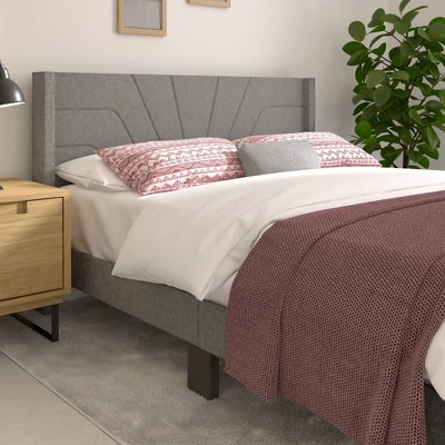 Queen Lindon Chevron Upholstered Bed In A Box - RST Brands 6 Queen Lindon Chevron Upholstered Bed In A Box - RST Brands - Image 6