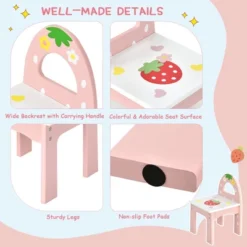 Costway Kids Vanity Princess Makeup Dressing Table Chair Set W/ Tri-fold Mirror Pink 16 Costway Kids Vanity Princess Makeup Dressing Table Chair Set W/ Tri-fold Mirror Pink -DreamNest Store GUEST 36465cf7 321c 4304 97ef 1840aadf60e8