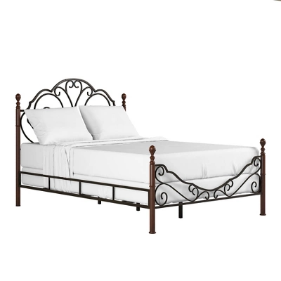 Reagan Graceful Scroll Bronze Iron Bed - Inspire Q 5 Reagan Graceful Scroll Bronze Iron Bed - Inspire Q - Image 5