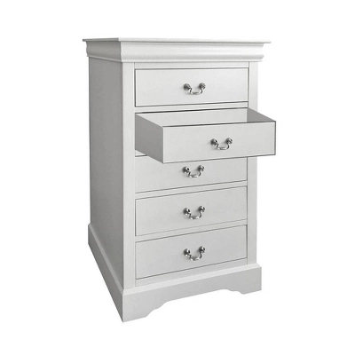 32" Louis Philippe III Chest White - Acme Furniture 1 32" Louis Philippe III Chest White - Acme Furniture