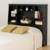 Full/Queen Tall Slant Back Bookcase Headboard - Prepac