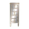 Glam Mirrored Tall 8 Drawer Chest Beige - Olivia & May