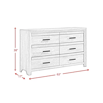 Keely 6 Drawer Dresser White - Picket House Furnishings 9 Keely 6 Drawer Dresser White - Picket House Furnishings - Image 9