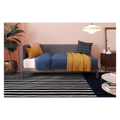 DHP Twin Mid Century Modern Upholstered Daybed Gray - Dorel Home Products 9 DHP Twin Mid Century Modern Upholstered Daybed Gray - Dorel Home Products - Image 9